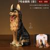 Adornos de perro de cobre pintados al por mayor de fábrica, perro del zodíaco de latón, perro lobo sentado, portero, sala de estar, regalo, muebles grandes
