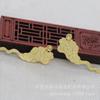 Hongxing Joias DIY Cobre Cor Dourada 24K Conserva Cor 58*21*5mm Base Padrão Nuvem Jade Sintético Material Artesanal B1512
