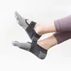 Calcetines de Pilates para Mujer con Dedos Separados, Calcetines Cortos de Yoga Transpirables Antideslizantes para Fitness en Suelo Interior