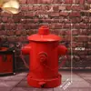 Bote de Basura de Hidrante de Incendio Creativo Retro Estilo Industrial Pie Grande Operado con Pedal Restaurante Arte de Hierro Contenedor Exterior Adornos Americanos Decorativos