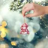 Árvore de Natal da Amazon Transfronteiriça Boneco de Neve de Natal Presente Enfeites de Árvore de Natal Acessórios de Carro em Acrílico Pendente de Árvore de Natal