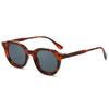 Óculos de Sol Oval Populares da Amazon, Estilo Simples Retrô Europeu e Americano, Óculos de Sol Redondos Versáteis para Moda Masculina e Feminina