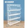 Estantería de Almacenamiento Estante Multicapa de Piso para el Hogar Acero Biblioteca Estantería de Hierro Sala de Estar Vitrina Vitrina para Niños