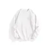 Algodão de Xinjiang 300g Pesado Algodão Puro Manga Longa Solto Branco Puro Top com Camada Base Grossa Camiseta para Homens e Mulheres