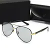 Gafas de sol polarizadas de doble puente de alta calidad para hombre, gafas fotosensibles que cambian de color, gafas de moda para conducir con protección contra el deslumbramiento, gafas de pesca