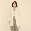 Novo Casaco de Cashmere Dupla Face Outono/Inverno 2026 para Mulheres, Estilo Clássico de Robe, Jaqueta de Lã Mista, Atacado de Vestuário Feminino Tongxiang