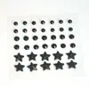 Venta Directa de Fábrica negro amor estrella de cinco puntas Luna acrílico Diamante pegatinas cara escenario maquillaje Pegatinas de Diamante
