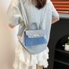 Bolsa de Gelatina Transparente 2025 Nueva Bolsa Cuadrada Pequeña de Moda Versátil Bolso de Mano de Alta Gama Bolso Cruzado Bolso Pequeño