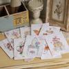 Tarjeta de felicitación con calcomanías Yihenuo con purpurina, ideal para negocios, tarjetas de felicitación universales, tarjetas de cumpleaños, WISH-1602