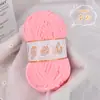 Hilo de Hilo de Hielo de Terciopelo de Nube Tejido a Mano Hilo Grueso DIY Bufanda de Tejido para Bebé Hilo para Cojín de Asiento de Muñeca Hilo para Zapatos de Ganchillo