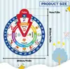Materiales didácticos de fieltro para educación temprana infantil transfronterizos, Juguetes DIY de plato giratorio de fieltro para jardín de infantes, Venta directa del fabricante
