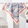 Elegante e de Alta Qualidade Roupa Externa Lenço de Seda Feminino 90cm Lenço Quadrado Grande Xale Versátil Lenço Novo para Primavera e Outono para Combinar com Camisas