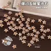 Brillantes Mini Estrellas 3D de Fondo Plano Circonita Plata Champagne Mixta Pedrería para Uñas Decoraciones Versátiles para Uñas de Primavera y Verano