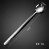 Elegante Juego de Cubiertos Espesos de Acero Inoxidable 304 para Mesa, Cuchillo para Bistec, Tenedor y Cuchara, Juego de Cubiertos para Hotel, Comida Occidental, Cuchara para Café y Postre
