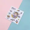 Pegatina coreana ins linda de dibujos animados para termo, pegatina creativa para cuaderno, pegatina para teléfono móvil, pegatina de PVC transparente para vaso de agua de estudiante