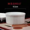 Plato hondo de cerámica directo de fábrica para hotel con base de bandeja de roble plato taza pequeña taza pequeña para hornear tazón para pudín