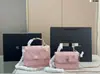 Nueva Cartera Portatarjetas Bolso Pequeño Acolchado con Cadena Bolso de Mano Pequeño 2024 Bolso de Mujer Serie Camelia Bolso Versátil para Hombro Bolso Cruzado
