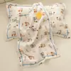 Funda de almohada de gasa de doble capa 100% algodón Clase A para niños 30x50 Algodón Puro Funda para núcleo de almohada de látex para bebé Estudiante Individual