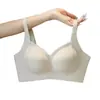 Sutiã Intimidade Acolchoado 6cm Peito Plano Especial Tudo-em-Um com Bojo Fixo para Mulheres com Seios Pequenos Reunião para Parecer Maior Sem Aro Outono