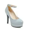 21 novos sapatos de salto alto fino com fivela de plataforma europeus e americanos de camada única Mary Jane femininos comércio exterior transfronteiriço tamanho 32-43