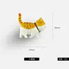Manija de latón y resina de lujo ligero para habitación infantil, lindo gato, animal de dibujos animados japoneses, manija de un solo agujero para puerta de armario y cajón