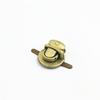 Bloqueio de saco / bloqueio de hardware saco acessórios de hardware bloqueio de língua de pato de metal dourado interruptor de bloqueio de torção fivela de bloqueio pequeno