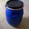 Barril de Plástico de 30L Barril Químico Barril Redondo Barril de Boca Ancha Barril con Brida Resistente a Ácidos y Álcalis Barril de Agua Fabricante Venta Directa Productos de Plástico