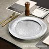 Plato de fruta de lujo ligero para sala de estar, mesa de centro para el hogar, plato de cristal de alta gama creativo simple, plato de hotel al por mayor
