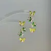 Pendientes de Gota de Agua Roja Silenciosos para Mujer, Estilo Dulce Fresco Gótico, Diseño de Nicho, Pendientes Únicos y de Alta Gama