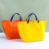 Bolsa de compras portátil con película de PP exquisita al por mayor de fábrica, bolsa de compras Frata con logotipo para centro comercial
