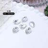 Diamantes para Nail Art de Formato Especial com Fundo Pontiagudo Branco Transfronteiriço, Gotas d'Água Marquise Transparentes Brilhantes, Strass Oval, Joias para Unhas Usáveis Atacado