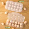 Caja de Almacenamiento de Huevos para el Hogar con Pinzas, a Prueba de Golpes y Roturas, Bandeja de Plástico Transparente, Conserva la Frescura, Caja de Huevos con Múltiples Compartimentos para el Refrigerador de la Cocina
