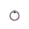 Anillo Meier de acero inoxidable para mujer, piercing de aro para nariz no convencional, anillo de tarjeta de resorte, anillo de bola, aro para nariz, joyería transfronteriza europea y americana