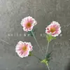 Flor de amapola artificial de EVA de 3 cabezas, estilo pastoral, arreglo floral para mesa de comedor de sala de estar, decoración de boda, arreglo de flores de seda