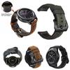 Para Samsung Watch 4 Watch 3 Huawei GT3 Correa de piel de vaca esmerilada Jiaming Venu Correa de cuero de caballo loco