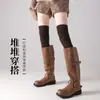 Calcetines de lana hasta la rodilla holgados, Calcetines lisos hasta la rodilla, Calcetines grises, Calcetines versátiles adelgazantes, Venta al por mayor desde Zhuzhi