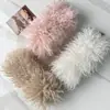 Novo Estilo de Inverno Cachecol Magnético de Lã de Cordeiro Sintética, Cachecol de Pelúcia Liso, Proteção para o Pescoço, Espessado e Quente, Cachecol de Pescoço Peludo Dupla Face
