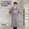 Vestido Nuevo Estilo Alargado y Gordo de Manga Larga Monos Lindos Sueltos para Hombre y Mujer Ropa Anti-Desgaste para el Hogar y la Cocina Chaqueta de Moda