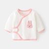 Ropa interior para bebé recién nacido, sin huesos, de algodón puro, para primavera y otoño, pijama de media espalda para recién nacido, ropa de monje de luna llena, top para bebé