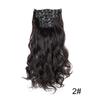 Peças de Peruca para Mulheres, Extensões de Cabelo de 6 Peças, Extensões de Cabelo com 16 Clipes Europeias e Americanas, Extensões de Cabelo Longo Cacheado, Peruca Cacheada