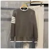 Suéter de Invierno para Hombre, Elegante y Versátil, Tejido Fresco para Hombre, Corte Ajustado, Suéter Base Atractivo para Adolescentes