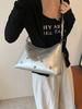 Bolsa Casual Macia de Grande Capacidade para Mulheres 2026 Nova de Verão Versátil Bolsa Transversal Fashionável para o Dia a Dia Bolsa de Ombro/Axila