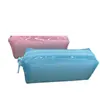 Xiaohongshu PVC Creativo Cremallera Grande Estudiante Dopamina Gelatina Estuche para Bolígrafos Cosméticos Bolsa de Cosméticos Bolsa de Cosméticos