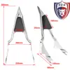 Accesorios para motocicleta adecuados para Harley modificación de planeo grande galvanizado respaldo trasero puntiagudo integrado de 16 pulgadas 09-22