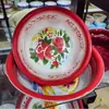 Recipiente de Esmalte Puro Engrosado, Doblemente Esmaltado y Profundizado, Recipiente de Boda, Recipiente Clásico Retro Nostálgico Antiguo para Comedor de Restaurante