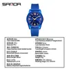 Reloj Sanda Impermeable de Cuarzo para Exámenes de Secundaria y Preparatoria durante el Ciclo Escolar, Carcasa Transparente, Reloj Estudiante Simple Luminoso