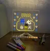 Pizarra de dibujo Halloween DIY borrable transfronteriza, Juguete de manualidad luminoso Navidad tablero de escritura, Juego de adornos de pizarra grande