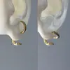 Pendientes de serpiente para llevar por detrás, de estilo fresco y minimalista, para mujer, pendientes de aguja de plata de nicho de lujo ligero de alta gama, accesorios para orejas modernos y únicos