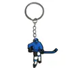 Popular Colgante Llavero para Mochila de Hockey sobre Hielo Colgante Pegamento Suave de PVC Joyería DIY Llavero Pequeño Regalo