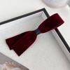 Otoño e Invierno Nuevo Pasador de Pelo de Pico de Pato con Lazo de Terciopelo para Mujer Parte Trasera de la Cabeza 2023 Accesorios para el Cabello de Alta Gama para Niña Clip Lateral
